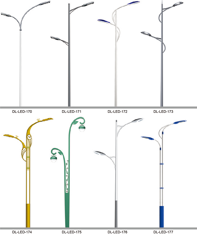 DL-LED-170 ~ DL-LED-177 چراغ های خیابانی با قدرت بالا LED